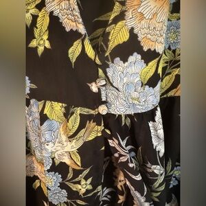 Primark Black Dress with Floral Design